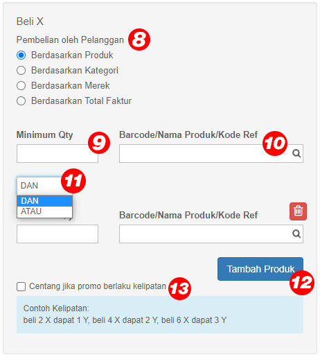 Panel X - Requirement Promo