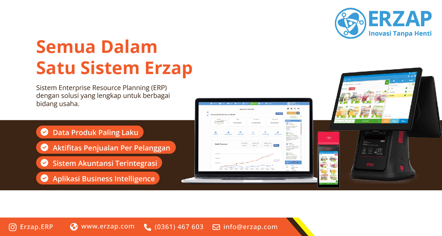 Erzap ERP sistem manajemen bisnis terintegrasi
