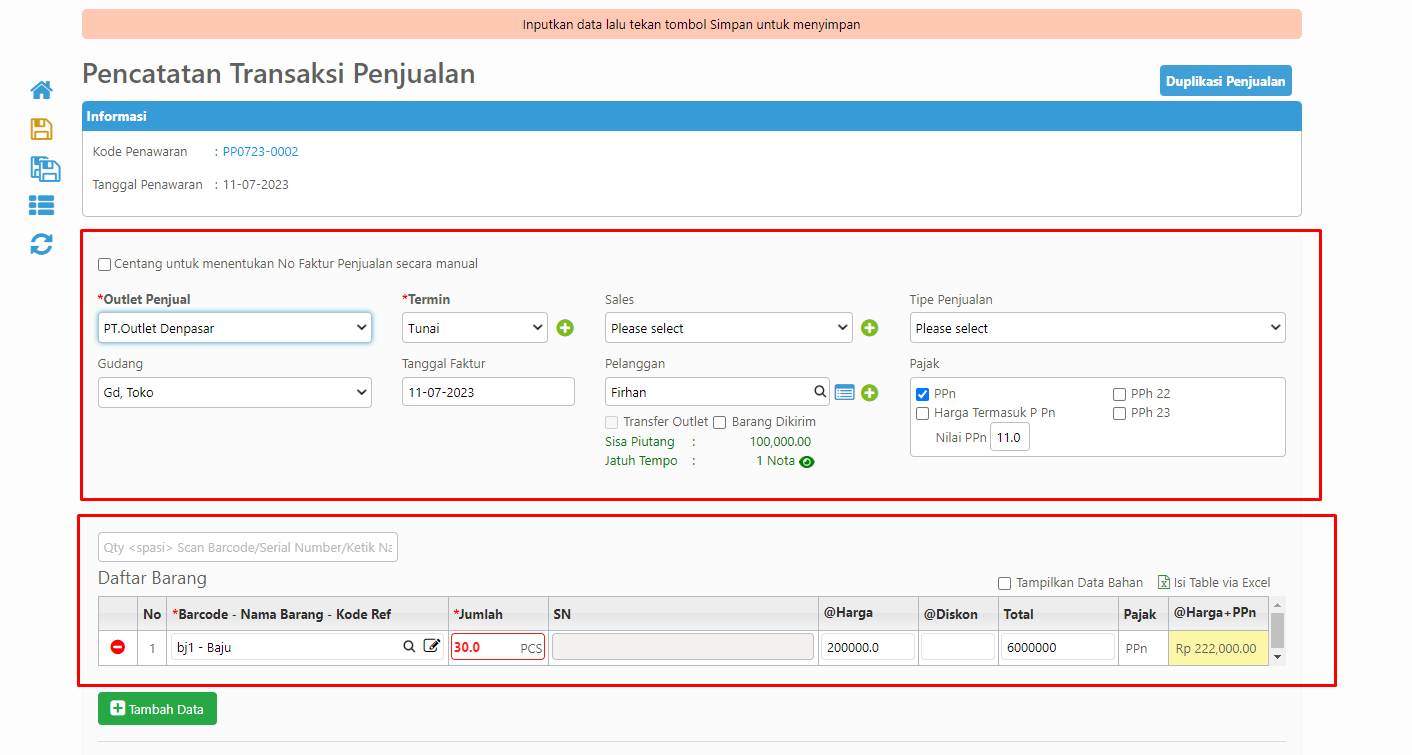 Tutorial Membuat Surat Penawaran Penjualan Pada Erzap Erzap Sistem Erp Terintegrasi 5538