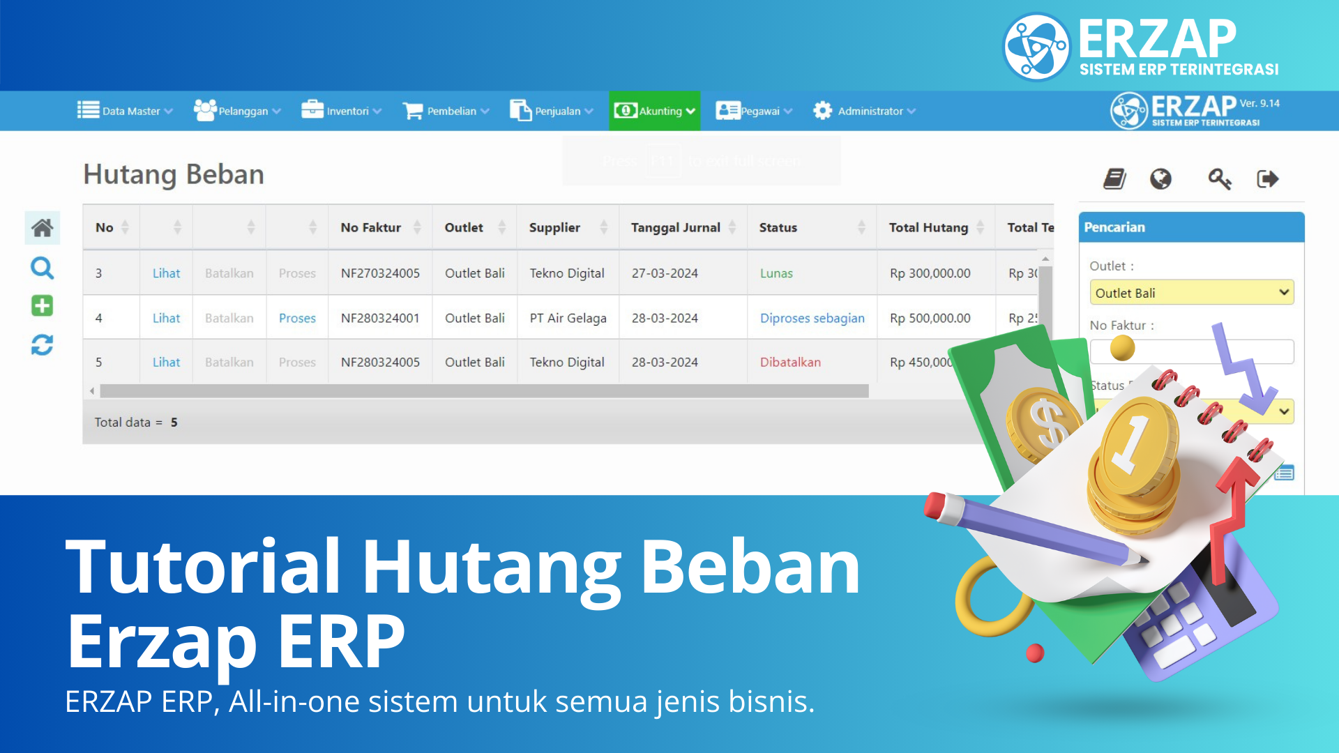 Erzap Sistem Erp Terintegrasi 3560