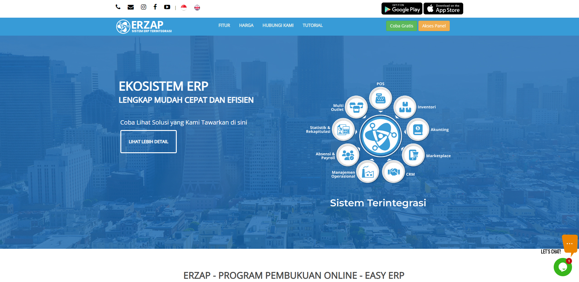 Halaman Utama Erzap