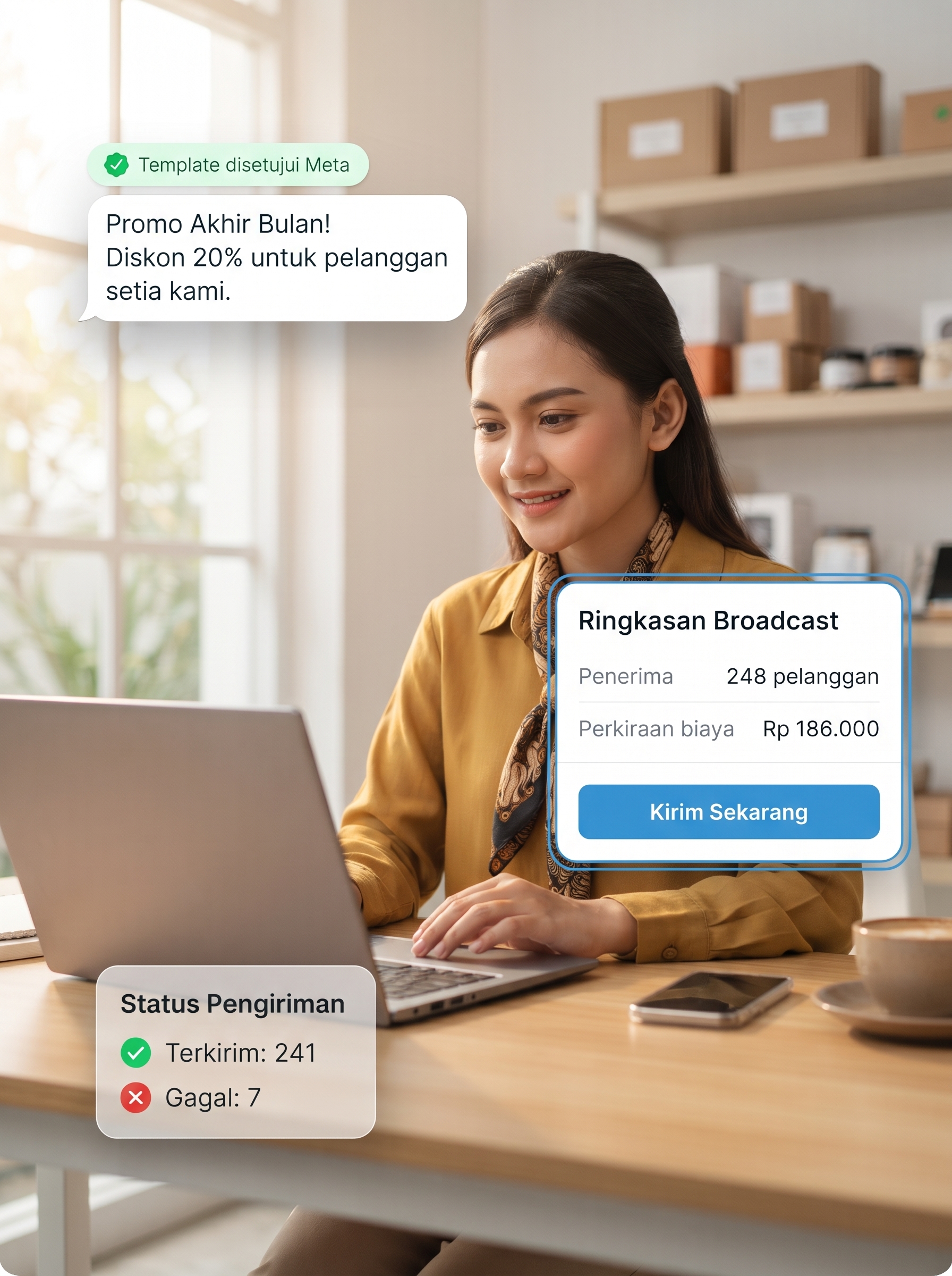 Broadcast WhatsApp Omni Chat Erzap